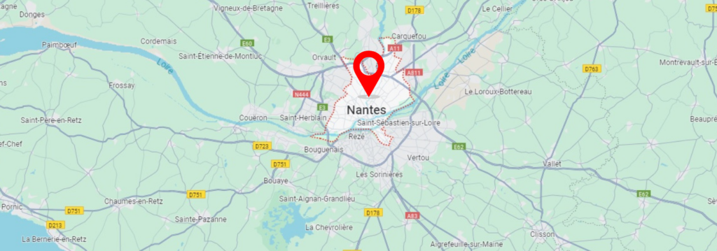 carte de Nantes